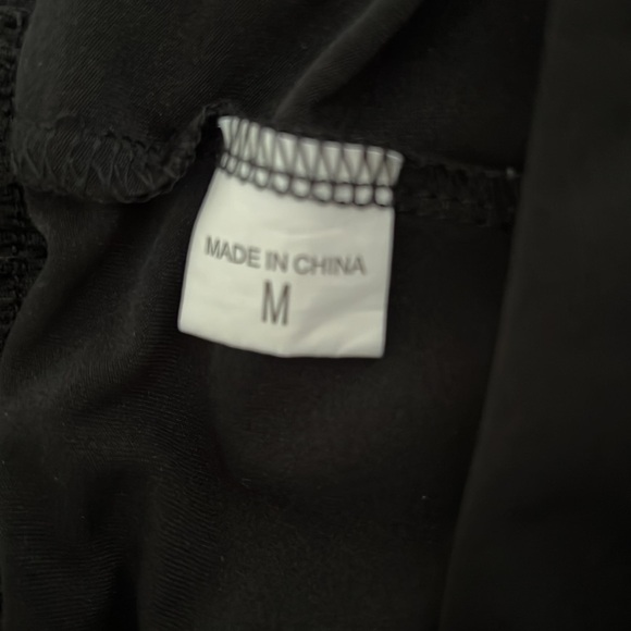 Black Athletic Shorts with Elastic Waistband - Picture 3 of 3